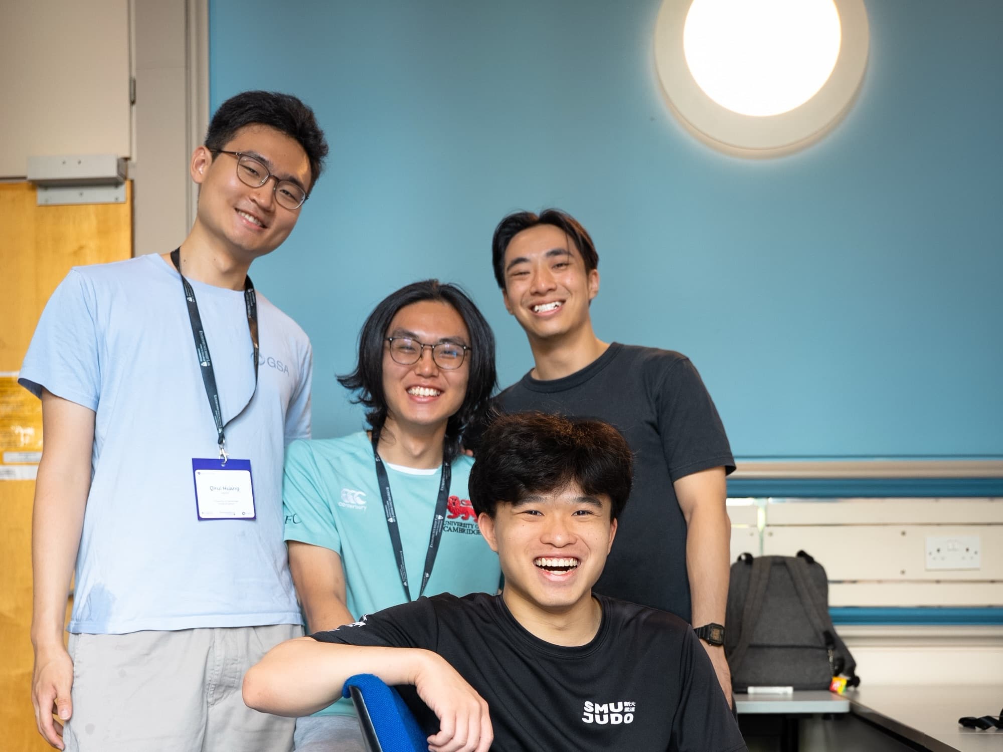 Jam & Raph team winning the Clifford Chance track at Cambridge Hack the Law 2026