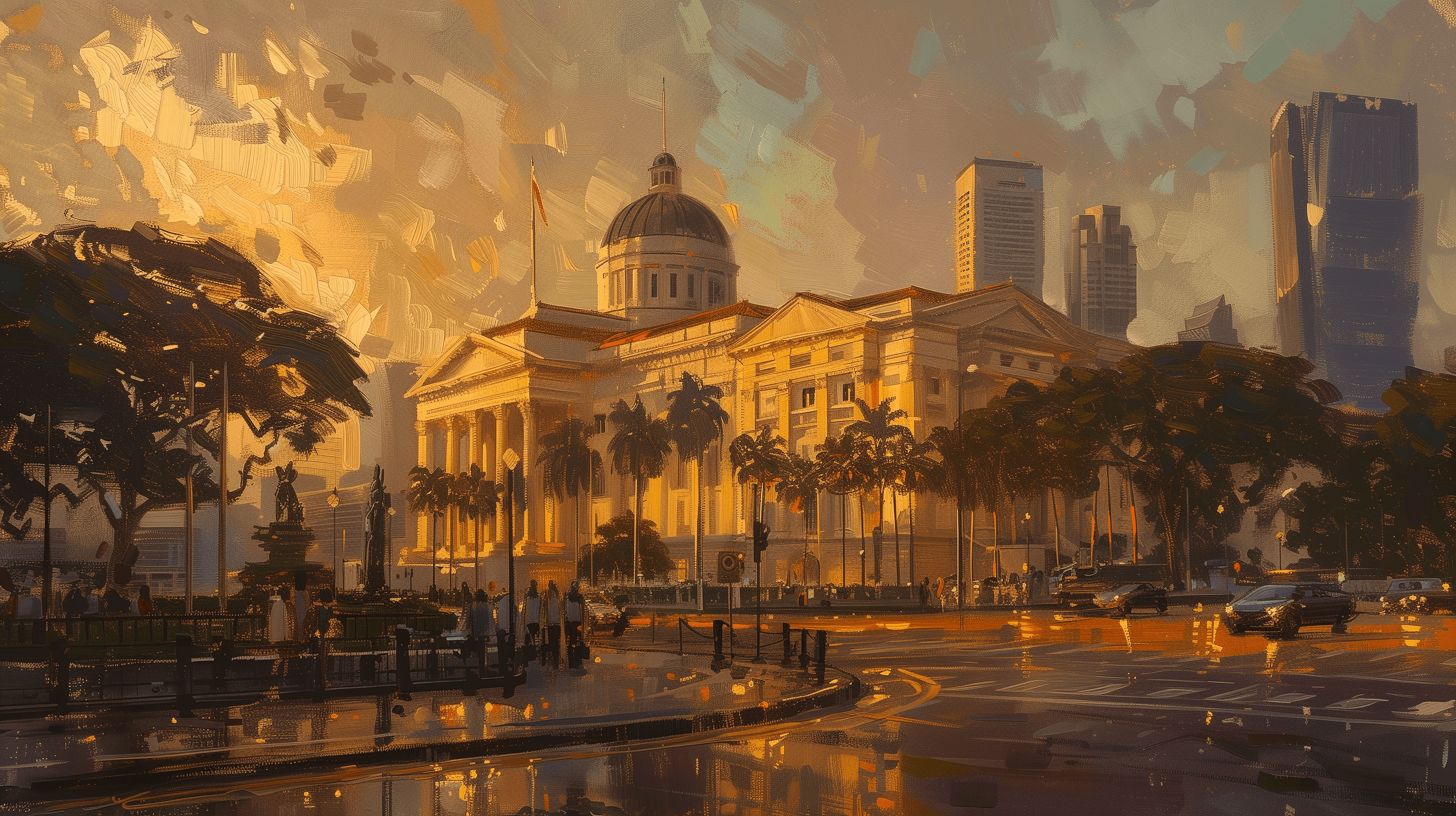 Supreme Court of Singapore painting